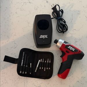 Skil Red and Black Cordless Drill Set